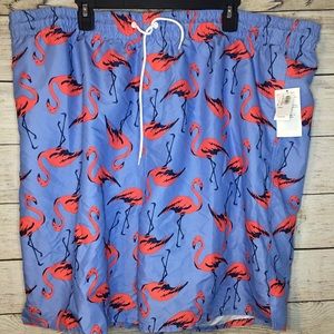 Old navy flamingo swim trunks